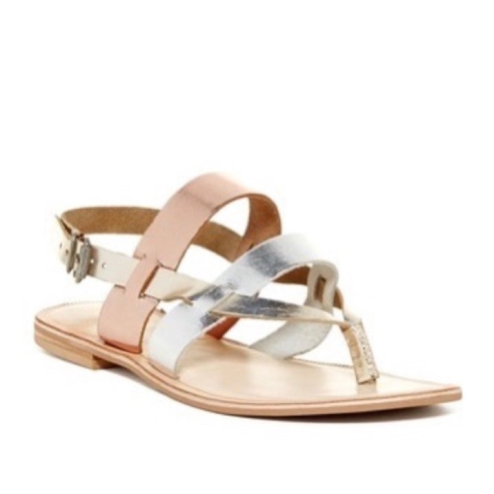 Matisse Princeville Gold Silver Sandals - Picture 3 of 9